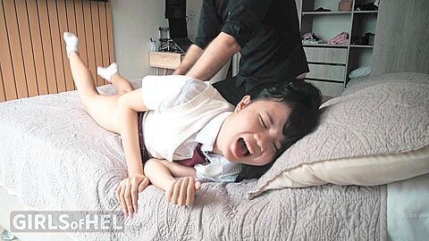 Young Asian Student 18+ Deserves A Good Spanking – Rough